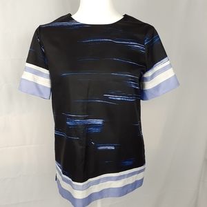 Womens Blue Watercolor BANANA REPUBLIC Top Sz XS